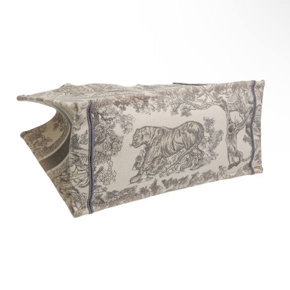 Christian Dior Medium Toile de Jouy Book Tote Gray - Picture 4 of 5